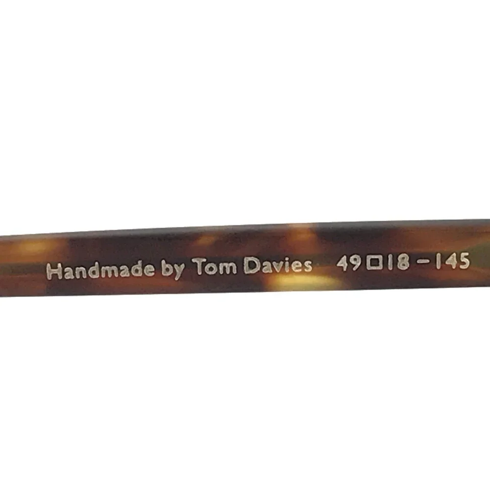 Tom Davies Eyeglasses Frames TD761 Col. 902 Tortoise Round Full Rim 49-18-145